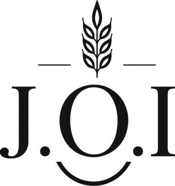 Logo de la Boulangerie J.O.I : un épi de blé au-dessus des initiales